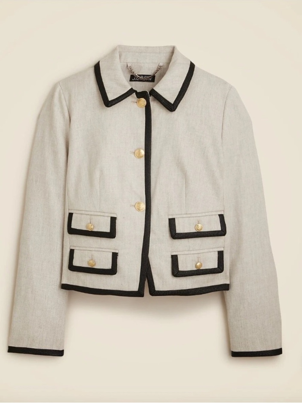 NWT J.Crew Lucie Lady Jacket Linen Flax Ivory